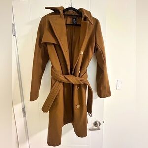 Gap Brown Wool Trench - size M